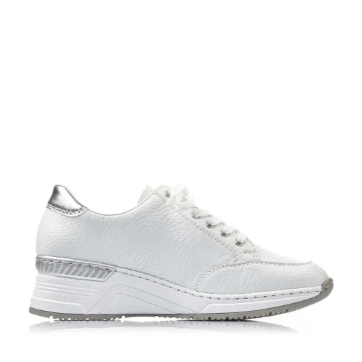 Rieker Dame Sneaker Lav Svane Hvid