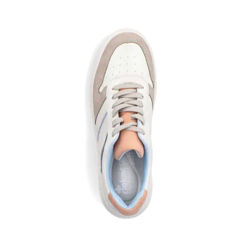 Rieker Dame Sneaker Lav Svane Hvid