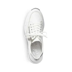Rieker Dame Sneaker Lav Svane Hvid