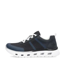 Rieker Dame Sneaker Lav Stal Bla