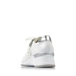 Rieker Dame Sneaker Lav Svane Hvid
