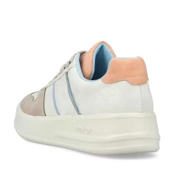 Rieker Dame Sneaker Lav Svane Hvid