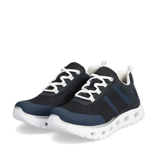 Rieker Dame Sneaker Lav Stal Bla