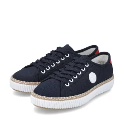 Rieker Dame Sneaker Lav Stal Bla