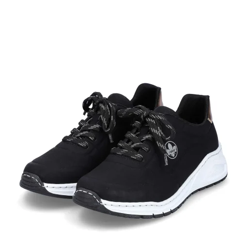 Rieker Dame Sneaker Low Night Sort