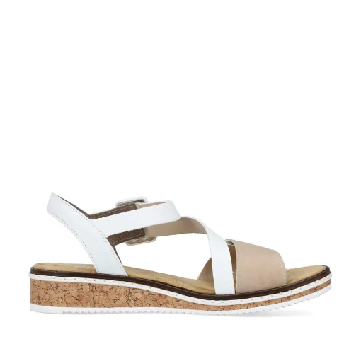 Rieker Damesandaler Edelweis Champagne Beige