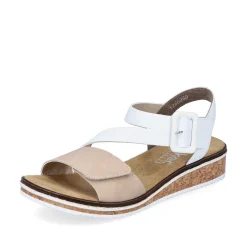 Rieker Damesandaler Edelweis Champagne Beige
