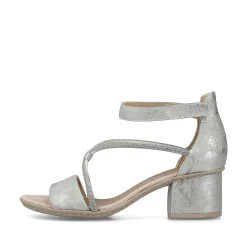 Rieker Damesandaler Med Stropper I Solv Metallic