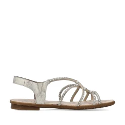 Rieker Damesandaler Med Stropper I Lys Beige
