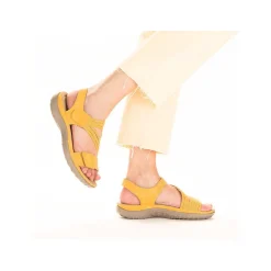 Rieker Damesandaler Med Stropper, Citrongul