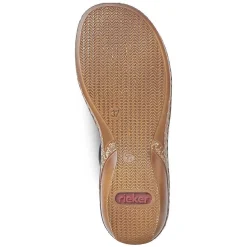 Rieker Damesandaler Med Stropper, Nat Sorte