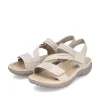 Rieker Damesandaler Med Stropper I Lys Beige