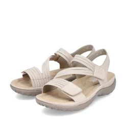 Rieker Damesandaler Med Stropper I Lys Beige