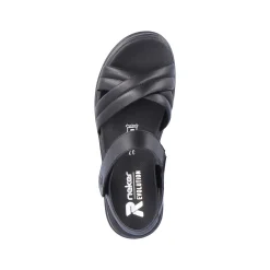 Rieker Damesandaler Med Stropper Midnight Black