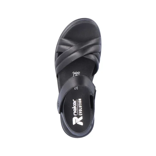 Rieker Damesandaler Med Stropper Midnight Black