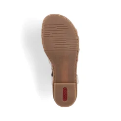 Rieker Damesandaler Med Stropper I Lys Beige