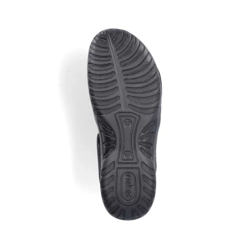 Rieker Damesandaler Med Stropper Asfalt Sort