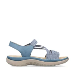 Rieker Damesandaler Med Stropper Himmelbla