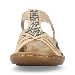 Rieker Damesandaler Med Stropper Lysebrune