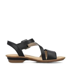 Rieker Damesandaler Med Stropper, Nat Sorte