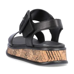 Rieker Damesandaler Med Stropper Midnight Black