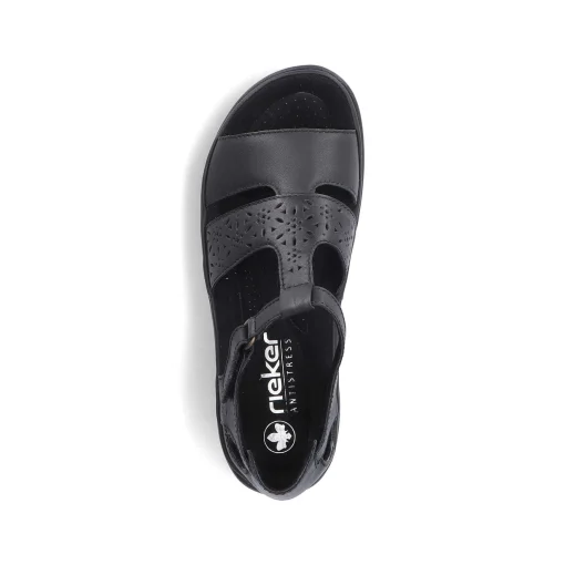 Rieker Damesandaler Med Stropper I Blank Sort
