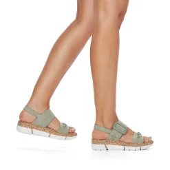 Rieker Damesandaler Med Stropper Mintgron