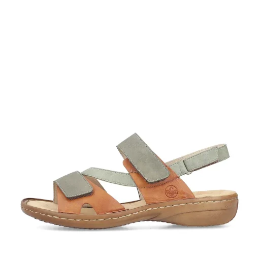 Rieker Damesandaler Med Stropper Gron Gra