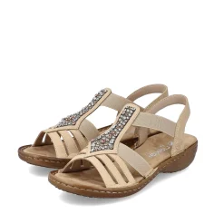 Rieker Damesandaler Med Stropper Lysebrune