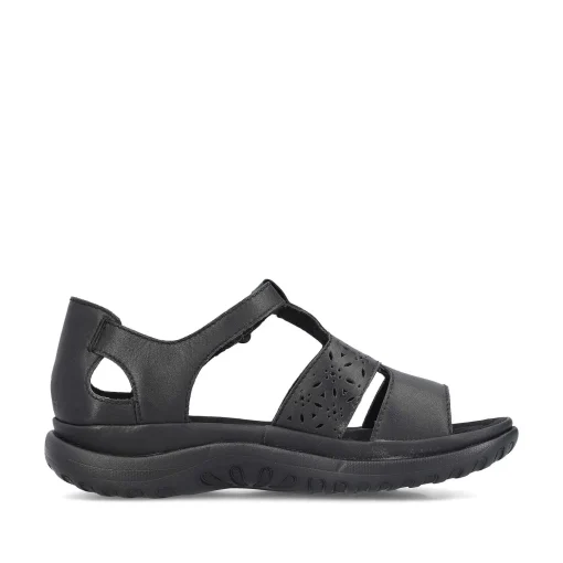 Rieker Damesandaler Med Stropper I Blank Sort