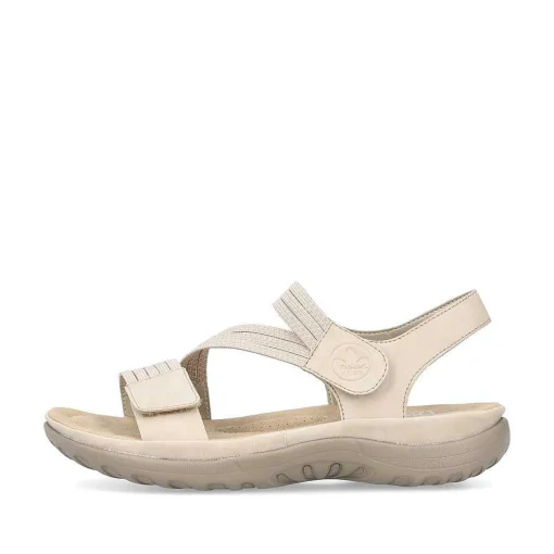 Rieker Damesandaler Med Stropper I Lys Beige