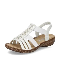 Rieker Damesandaler Med Stropper I Lys Beige