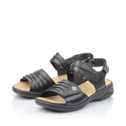 Rieker Damesandaler Med Stropper, Nat Sorte