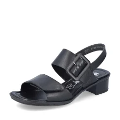 Rieker Damesandaler Med Stropper I Blank Sort