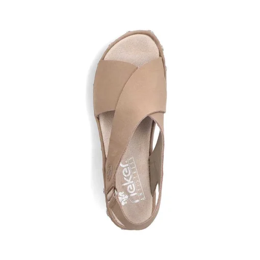 Rieker Damesandaler Med Stropper I Lys Beige