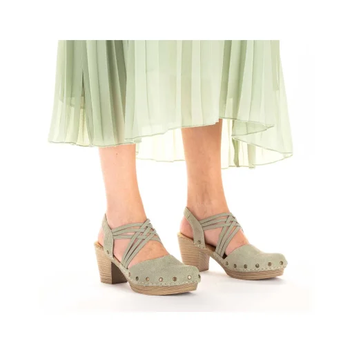 Rieker Damesandaler Med Stropper Mintgron