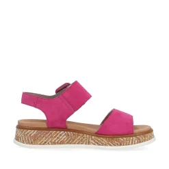 Rieker Damesandaler Med Stropper Magenta