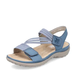 Rieker Damesandaler Med Stropper Himmelbla