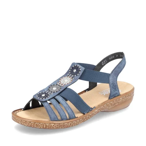 Rieker Damesandaler Med Stropper Marinebla