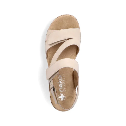 Rieker Damesandaler Med Stropper I Lys Beige