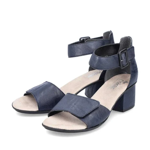 Rieker Damesandaler Med Stropper Marinebla