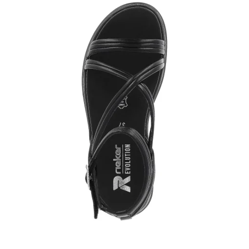 Rieker Damesandaler Med Stropper Noir