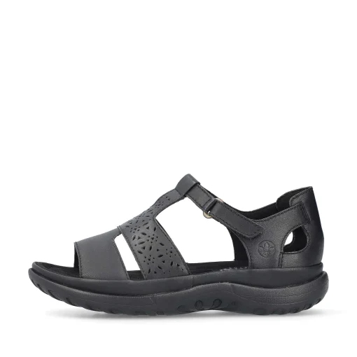Rieker Damesandaler Med Stropper I Blank Sort