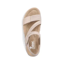 Rieker Damesandaler Med Stropper I Lys Beige