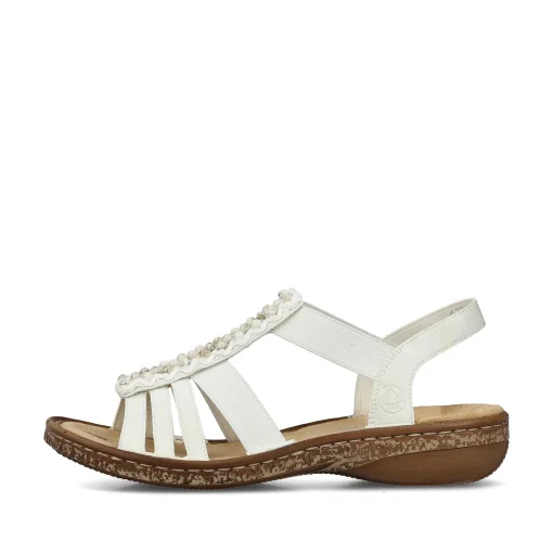 Rieker Damesandaler Med Stropper I Lys Beige