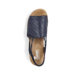 Rieker Damesandaler Med Stropper Marinebla