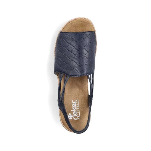 Rieker Damesandaler Med Stropper Marinebla