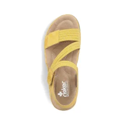 Rieker Damesandaler Med Stropper, Citrongul