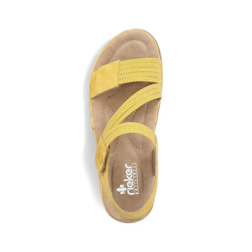 Rieker Damesandaler Med Stropper, Citrongul