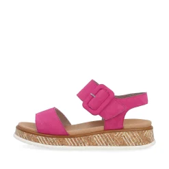 Rieker Damesandaler Med Stropper Magenta
